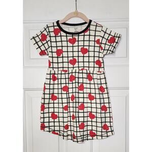 Touched By Nature Valentine Girls‎ 100% Organic Heart Dress 4T